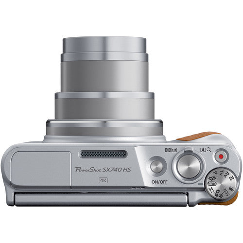 Canon PowerShot SX740 HS Digital Camera (Silver) 2956C001 - 12PC Accessory Kt