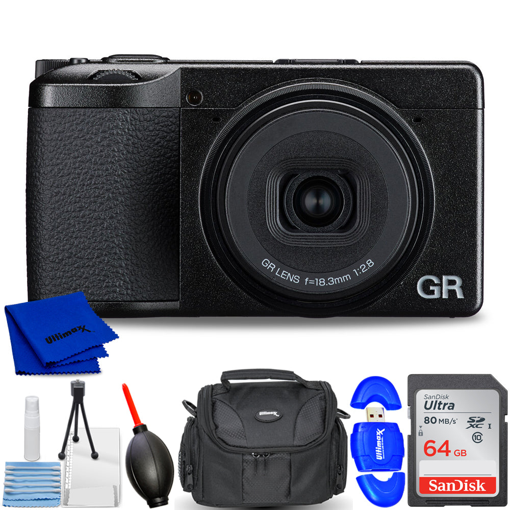 Ricoh GR IV Digital Camera 01553 - 7PC Accessory Bundle Ricoh