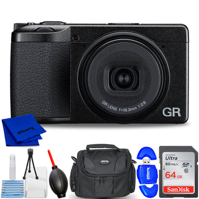 Ricoh GR IV Digital Camera 01553 - 7PC Accessory Bundle Ricoh