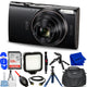 Canon IXUS 285 HS A Digital Camera (Black) - 12PC Accessory Bundle Canon