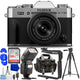 FUJIFILM X-T30 III Mirrorless Camera with 13-33mm f/3.5-6.3 Lens (Silver) Bundle