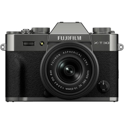FUJIFILM X-T30 III Mirrorless Camera w/ 13-33mm Lens Charcoal Silver Filter Kit