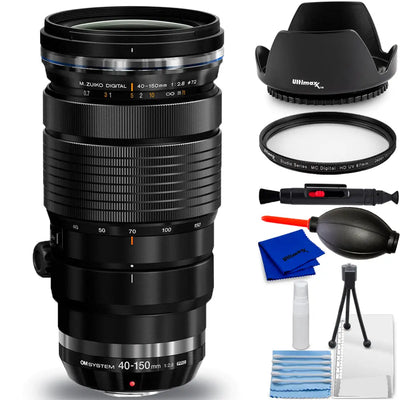 OM SYSTEM M.Zuiko Digital ED 40-150mm f/2.8 PRO Lens - 7PC Accessory Bundle