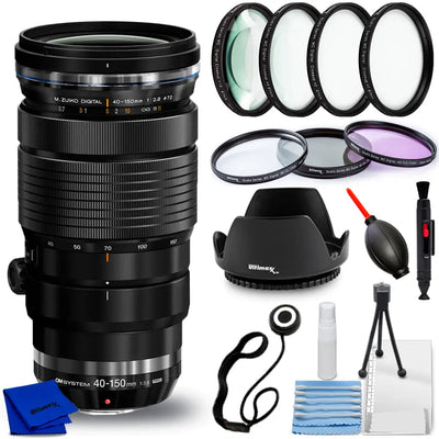 OM SYSTEM M.Zuiko Digital ED 40-150mm f/2.8 PRO Lens - 9PC Accessory Bundle