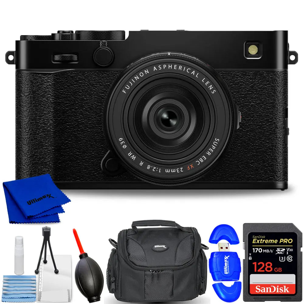 FUJIFILM X-E5 Mirrorless Camera with XF 23mm f/2.8 Lens (Black) 7PC Bundle