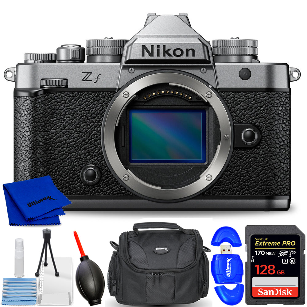Nikon Zf Mirrorless Camera (Body) (Silver) 2012 - 7PC Accessory Bundle