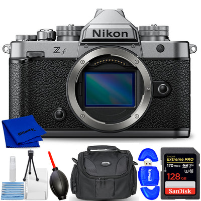 Nikon Zf Mirrorless Camera (Body) (Silver) 2012 - 7PC Accessory Bundle