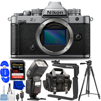 Nikon Zf Mirrorless Camera (Body) (Silver) 2012 - 10PC Accessory Bundle