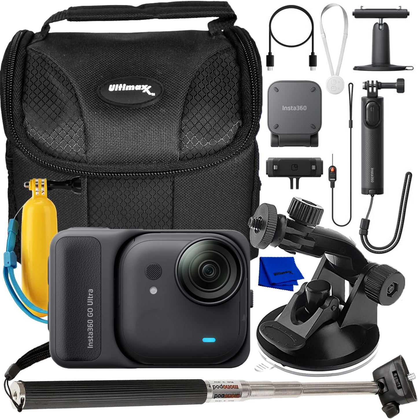 Insta360 GO Ultra Creator Bundle (Black) - Essential Accessory Bundle