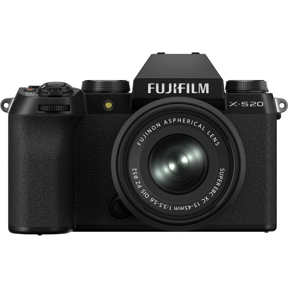 FUJIFILM X-S20 Mirrorless Camera with 15-45mm Lens 16781943 - 10PC Accessory Kit