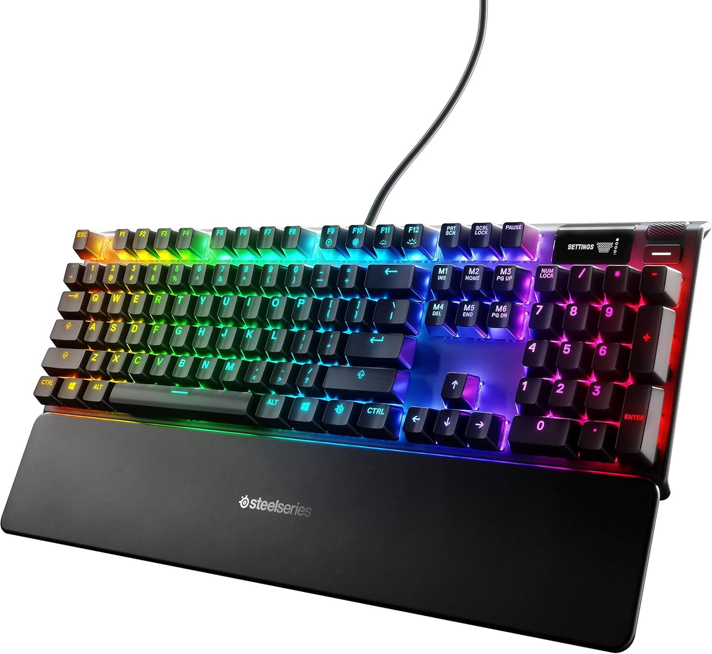 SteelSeries Apex 7 Mechanical Gaming Keyboard – OLED Smart Display – Red Switch