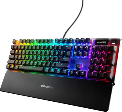 SteelSeries Apex 7 Mechanical Gaming Keyboard – OLED Smart Display – Red Switch