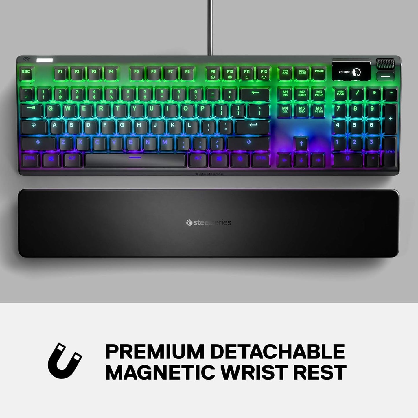SteelSeries Apex 7 Mechanical Gaming Keyboard – OLED Smart Display – Red Switch