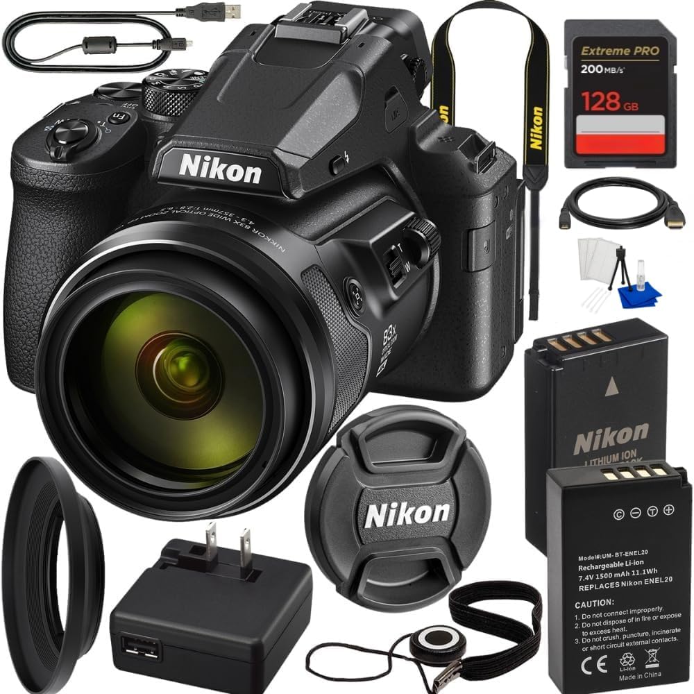 Nikon COOLPIX P1100 Digital Camera 26541 - 7PC Accessory Bundle