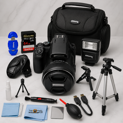 Nikon COOLPIX P1100 Digital Camera - 12PC Accessory Bundle