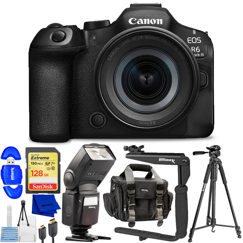 Canon EOS R6 Mark III Mirrorless Camera and 24-105mm f/4-7.1 IS STM Lens Kit