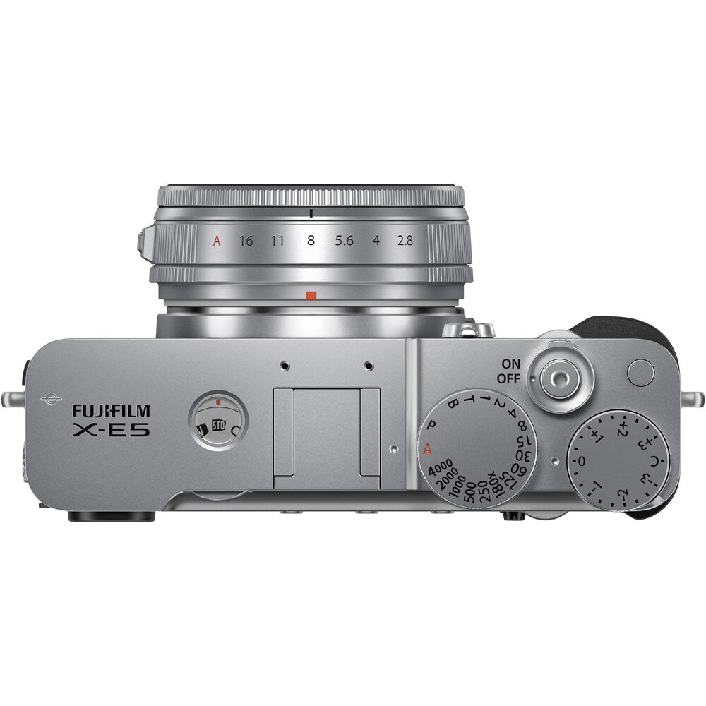 FUJIFILM X-E5 Mirrorless Camera and XF 23mm f/2.8 Lens (Silver) - 7PC Bundle