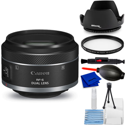 Canon RF-S 7.8mm f/4 STM Dual Lens 6795C002 - 7PC Accessory Bundle