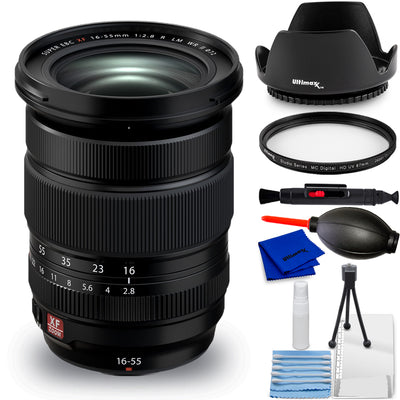 FUJIFILM XF 16-55mm f/2.8 R LM WR II Lens 16836580 - 7PC Accessory Kit