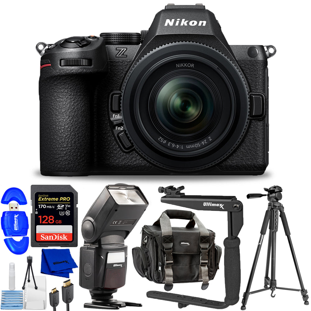 Nikon Z5 II Mirrorless Camera with 24-50mm f/4-6.3 Lens 2018 - 10PC Bundle Kit