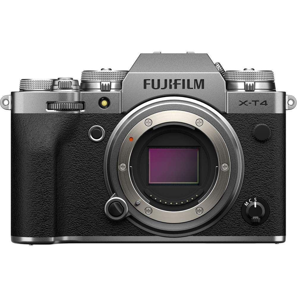 FUJIFILM X-T4 spiegellose Kamera (Silber) 16652867 - 7-teiliges Zubehörpaket