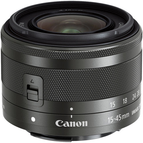 Canon EF-M 15-45mm f/3.5-6.3 IS STM Lens (Graphite) - 0572C002 Canon
