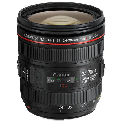 Canon EF 24-70mm f/4L IS USM Standard Zoom Lens - 10PC Accessory Bundle
