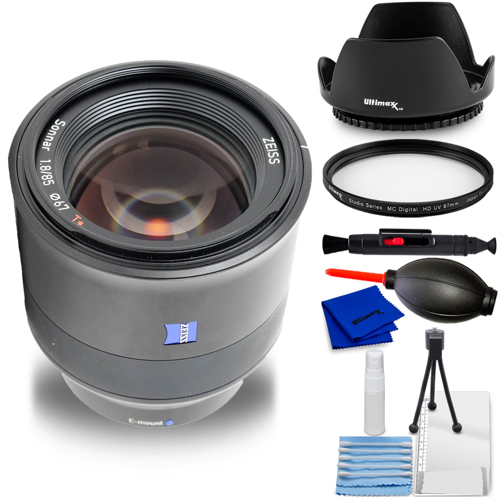 ZEISS Batis 85mm f/1.8 Objektiv für Sony E 2103-751 - 7-teiliges Zubehörpaket