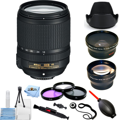 Nikon AF-S DX NIKKOR 18–140 mm 1:3,5–5,6G ED VR-Objektivpaket