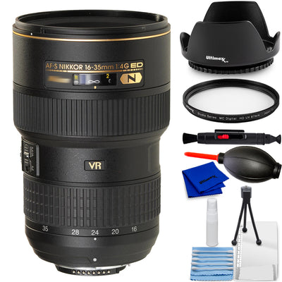 Nikon AF-S NIKKOR 16–35 mm 1:4G ED VR-Objektiv 2182 – 7-teiliges Zubehörpaket