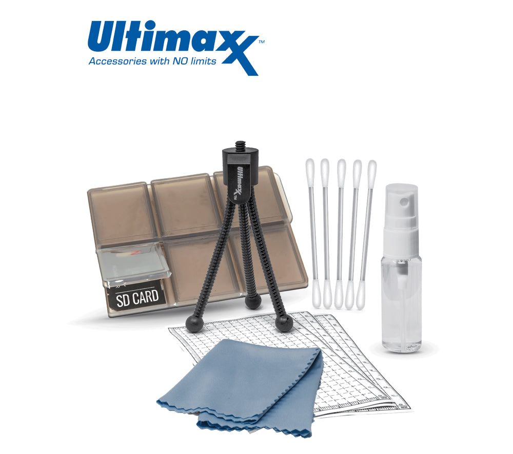 ULTIMAXX Starter Kit für DSLRs und Videokameras mit Speicherkartenhalter