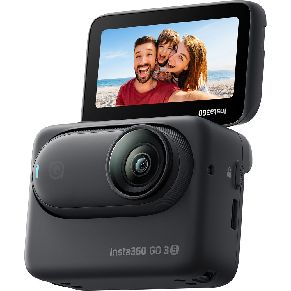 Insta360 GO3 S Standard Edition (Mitternachtsschwarz, 128 GB) – 12-teiliges Zubehörpaket