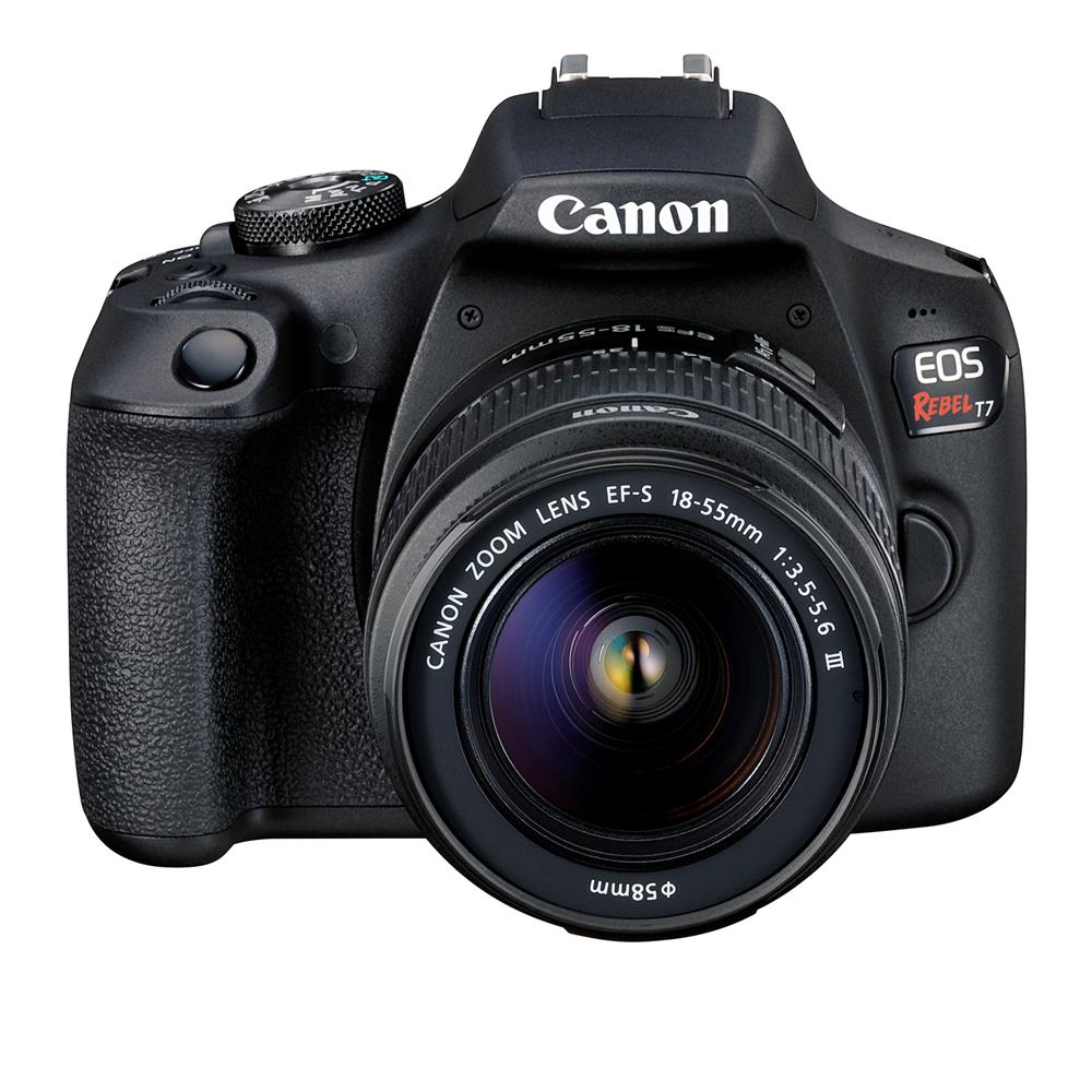 Canon EOS Rebel T7 mit EF-S 18–55 mm f/3,5–5,6-Objektiv + SanDisk Ultra 32 GB SD