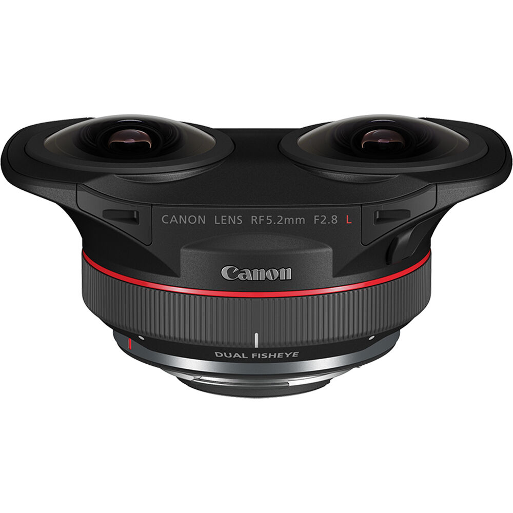 Canon RF 5,2 mm f/2,8 L Dual Fisheye 3D VR-Objektiv 5554C002 – 7-teiliges Zubehörpaket