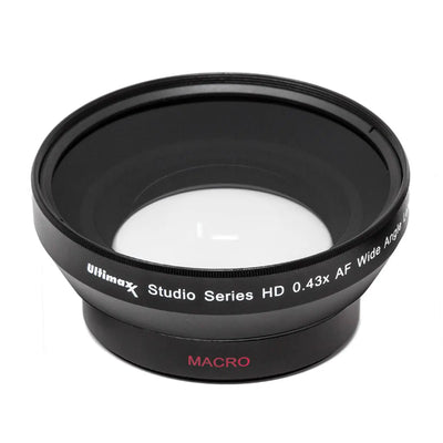 ULTIMAXX 40.5mm .43x Ultra Fast AF HD Wide Angle Lens for DSLR + Video Recording Ultimaxx