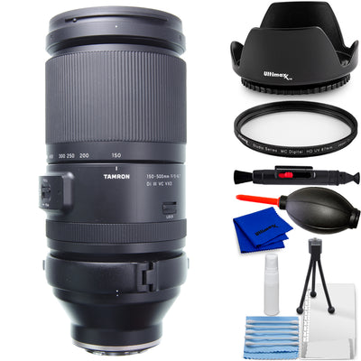 Tamron 150–500 mm f/5–6,7 Di III VC VXD-Objektiv (Nikon Z) – 7-teiliges Zubehörpaket