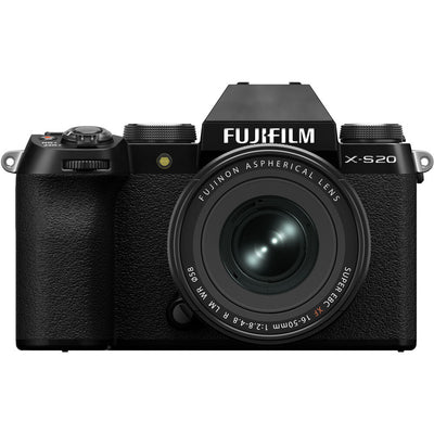 FUJIFILM X-S20 spiegellose Kamera mit XF 16–50 mm f/2.8–4.8 Objektiv (schwarz) 7-teiliges Kit