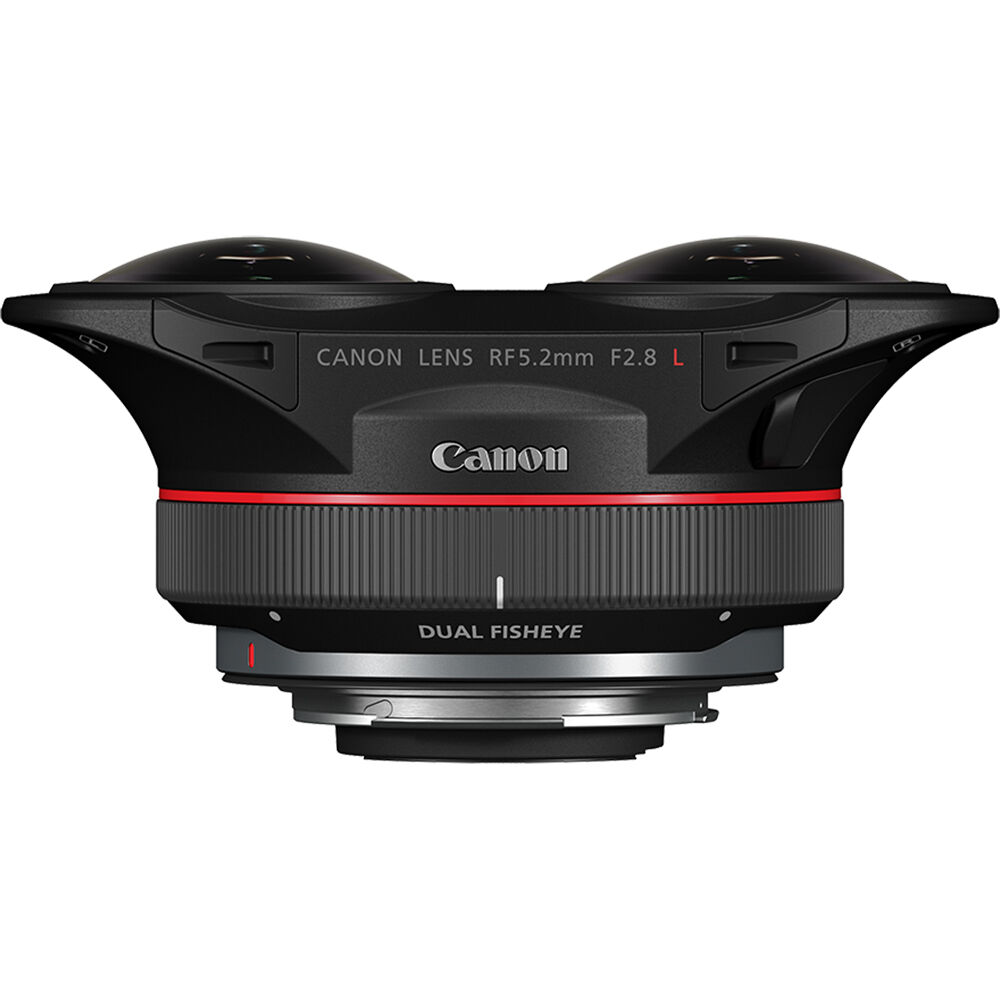 Canon RF 5,2 mm f/2,8 L Dual Fisheye 3D VR-Objektiv 5554C002 – 7-teiliges Zubehörpaket