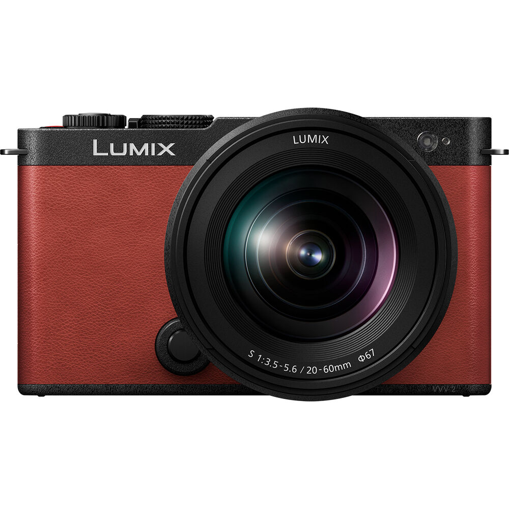 Panasonic Lumix S9 spiegellose Kamera mit S 20-60-mm-Objektiv (Karminrot) im Paket