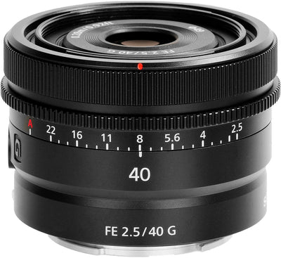 Sony FE 40 mm f/2,5 G Objektiv SEL40F25G - 7-teiliges Zubehörpaket