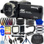 Ultimaxx 4K Ultra HD 42MP Camcorder Video Vlog Camera with LED Light 15PC Bundle