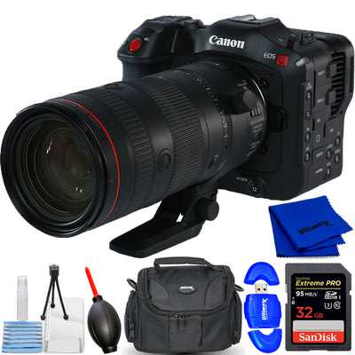 Canon EOS C70 Cinema-Kamera mit RF 24-105 mm L IS USM Z-Objektiv (Canon RF) im Paket