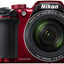 Nikon COOLPIX B500 Digitalkamera (rot) 26508 + 32 GB + Tasche im Paket