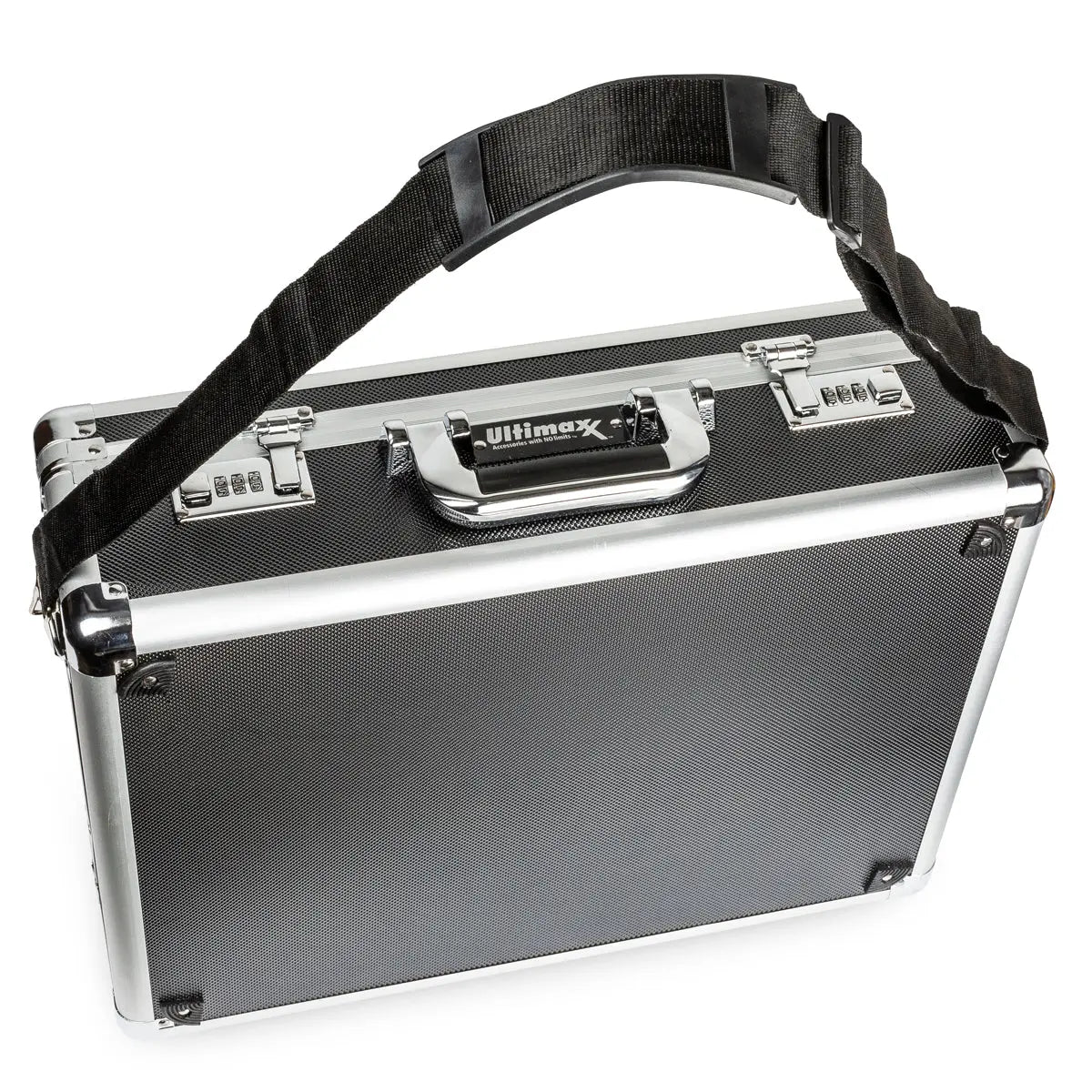 Medium Aluminum Camera Drone Case DIY Customizable Foam with Dual Combo Locks Ultimaxx