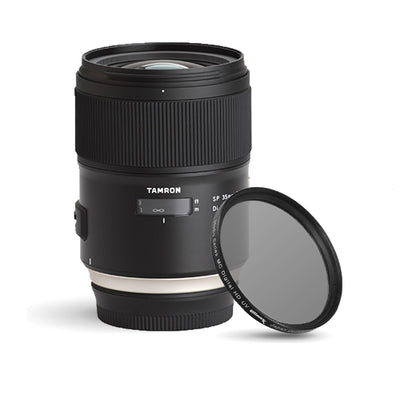 Tamron SP 35mm f/1.4 Di USD Lens for Canon EF AFF045C700 + UV Ultraviolet Filter