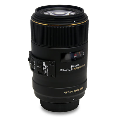 Sigma 105mm f/2.8 EX DG OS HSM Macro Lens for Nikon AF Cameras + UV Filter