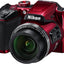 Nikon COOLPIX B500 Digitalkamera (rot) 26508 + 32 GB + Tasche im Paket