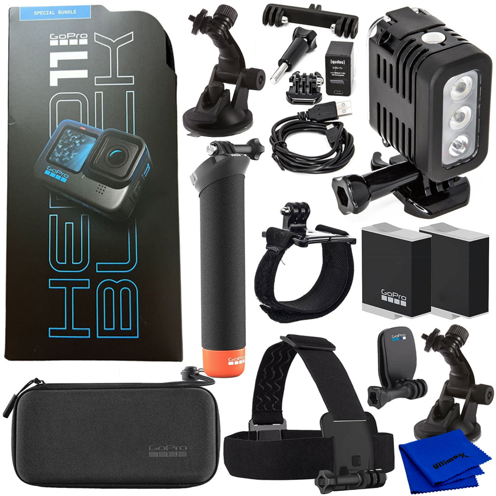 GoPro HERO11 Black Action-Kamera-Spezialpaket mit wasserdichtem LED-Licht