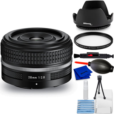 Nikon NIKKOR Z 28 mm 1:2,8 (SE)-Objektiv (weiße Box) 20110 – 7-teiliges Zubehörpaket