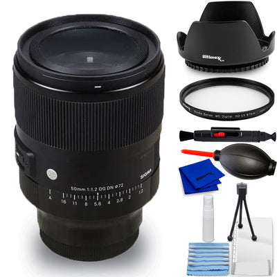 Sigma 50mm f/1.2 DG DN Art-Objektiv (Sony E) 316965 – 7-teiliges Zubehörpaket